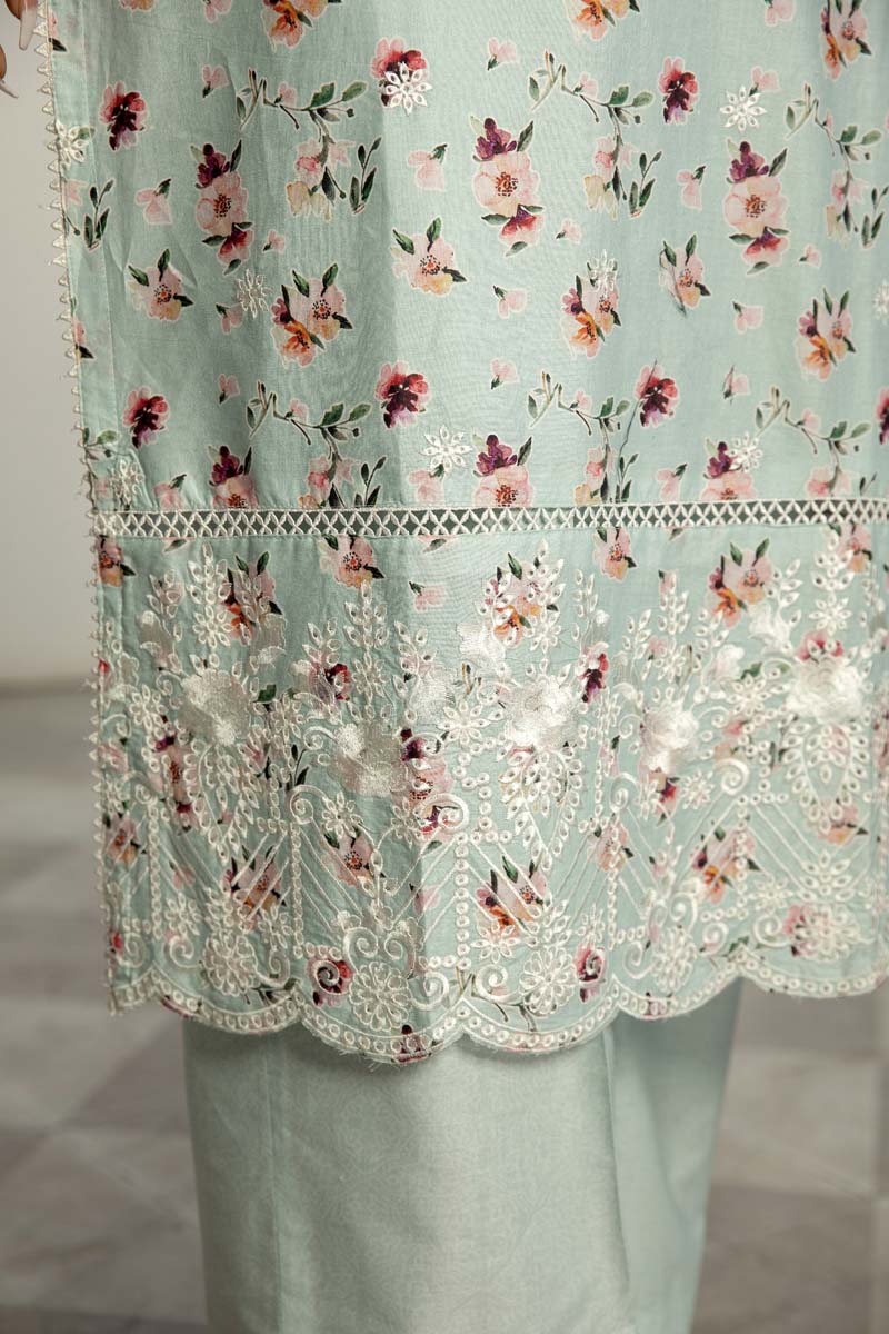 Sehar Cotton Pakistani Palazzo 3 Piece Chikan Kari Suit EB03 - Desi Posh