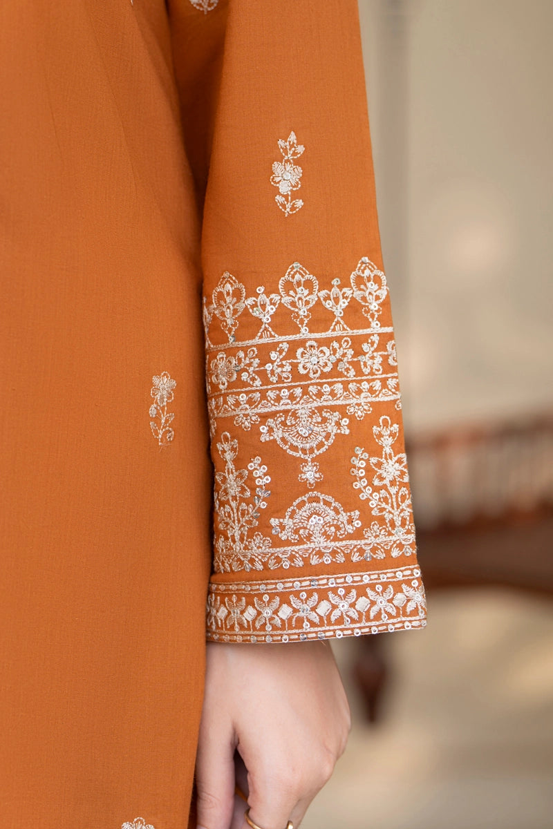 Saavan Summer Collection Amber Grace 3 Piece Embroidered Lawn Suit - Desi Posh