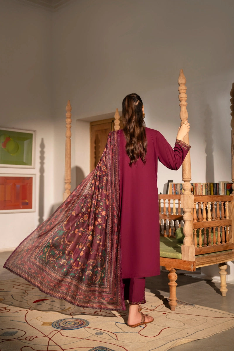 Saavan Summer Collection Mulberry Garden 3 Piece Embroidered Lawn Suit - Desi Posh