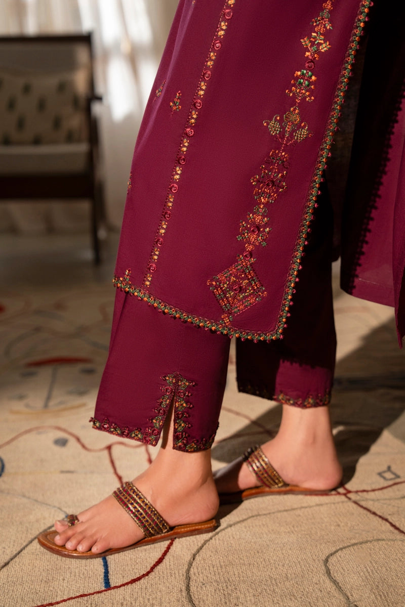 Saavan Summer Collection Mulberry Garden 3 Piece Embroidered Lawn Suit - Desi Posh