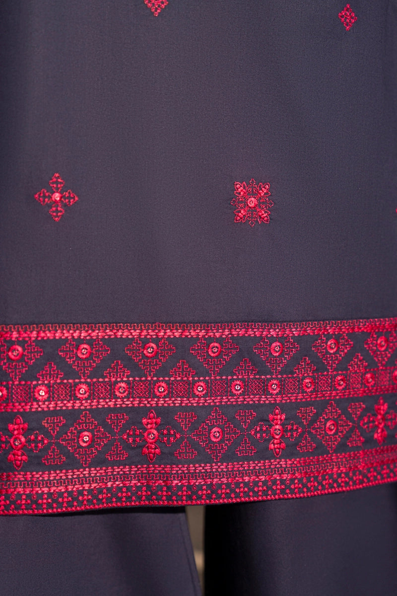 Saavan Summer Collection Twilight Elegance 3 Piece Embroidered Lawn Suit - Desi Posh