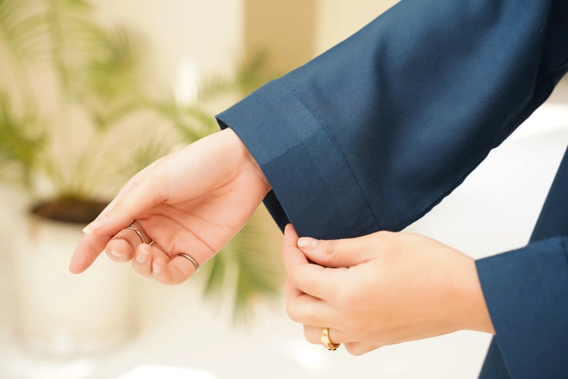 Ethnic Designer Inspired 2 Piece Co-ords Winter Outfit Teal