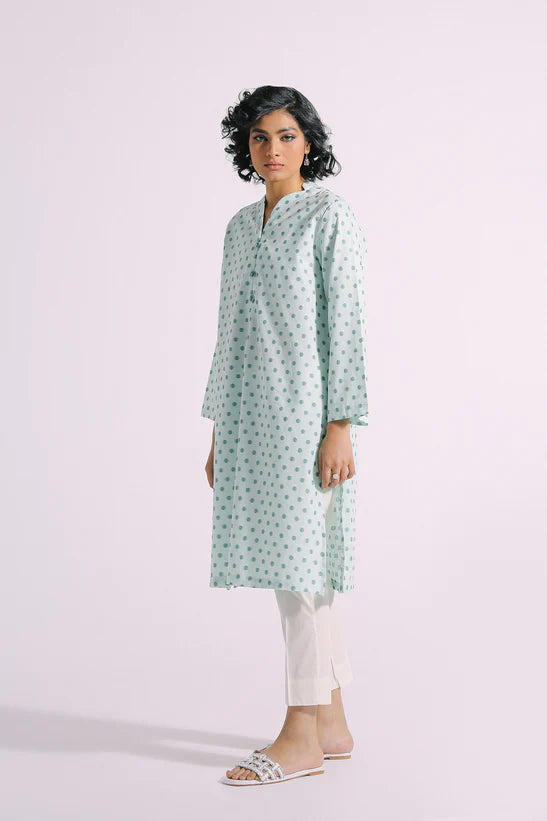 Ethnic Designer Digital Print Polka Kurta Shirt E0090 - Desi Posh