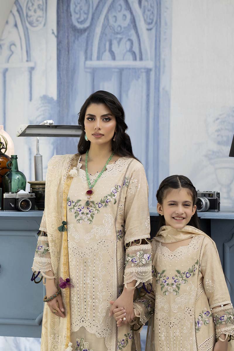 Ally's Mummy & Me Festive Jacquard Ladies Eid Suit AL827 - Desi Posh
