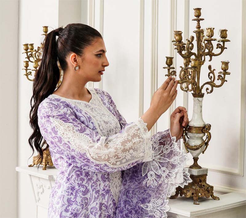 Ethnic Inspired Mummy & Me Ladies 3 Piece Outfit Lilac - Desi Posh