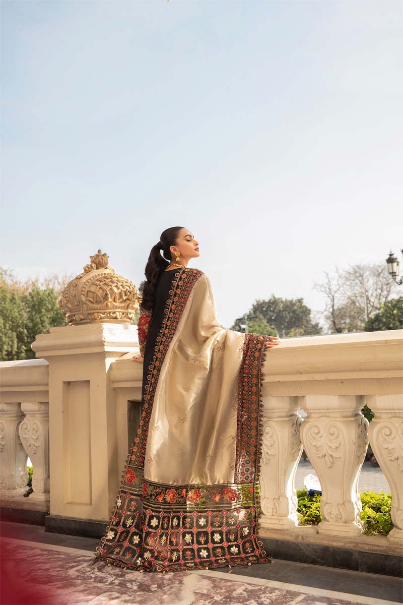 Ivana Luxury Lawn Mummy & Me Ladies Black Outfit 2379 - Desi Posh