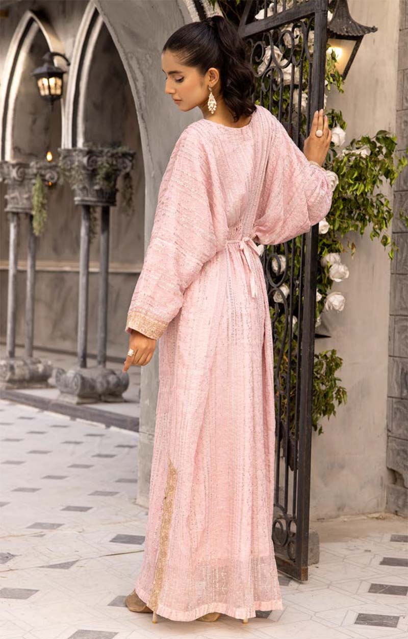 Jeem Mummy & Me Ladies Light Pink 3 Piece Wedding Kaftan - Desi Posh
