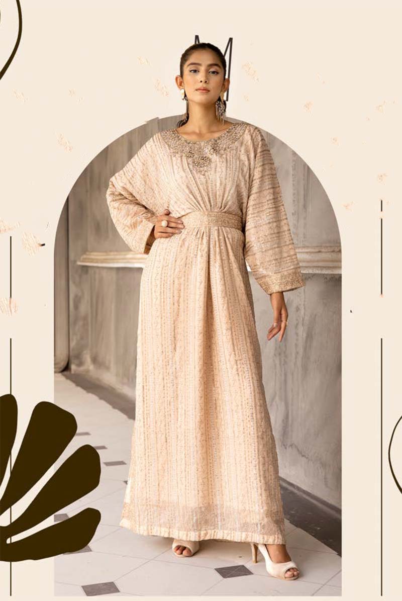 Jeem Mummy & Me Ladies Beige 3 Piece Wedding Kaftan