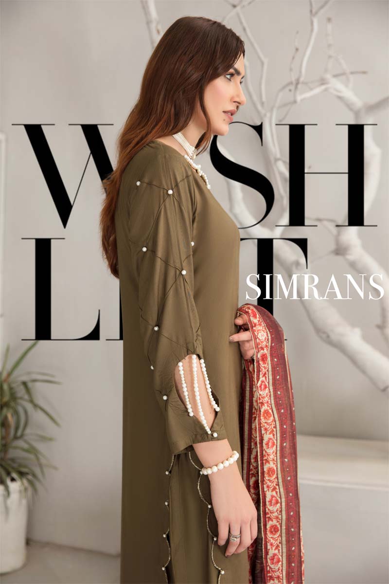 Lamika 3 Piece Linen Suit with Digital Print Monal Dupatta PPC11 - Desi Posh