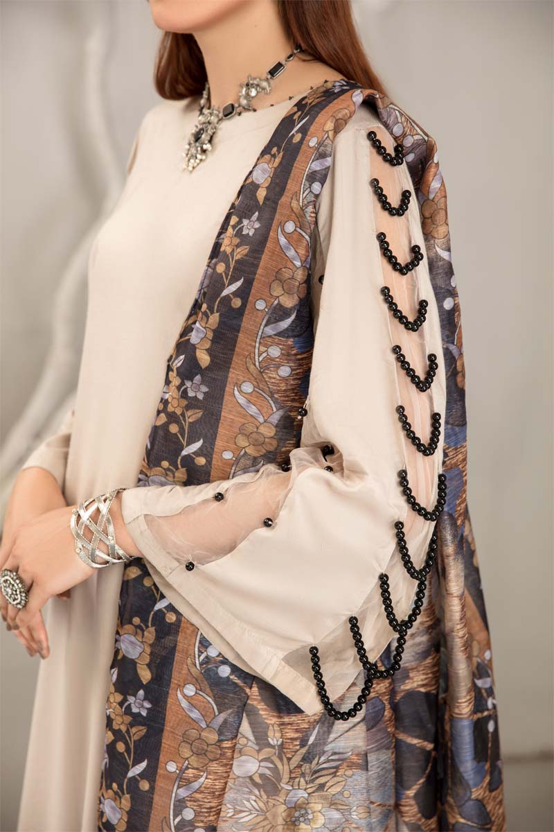 Lamika 3 Piece Linen Suit with Digital Print Monal Dupatta PPC12 - Desi Posh