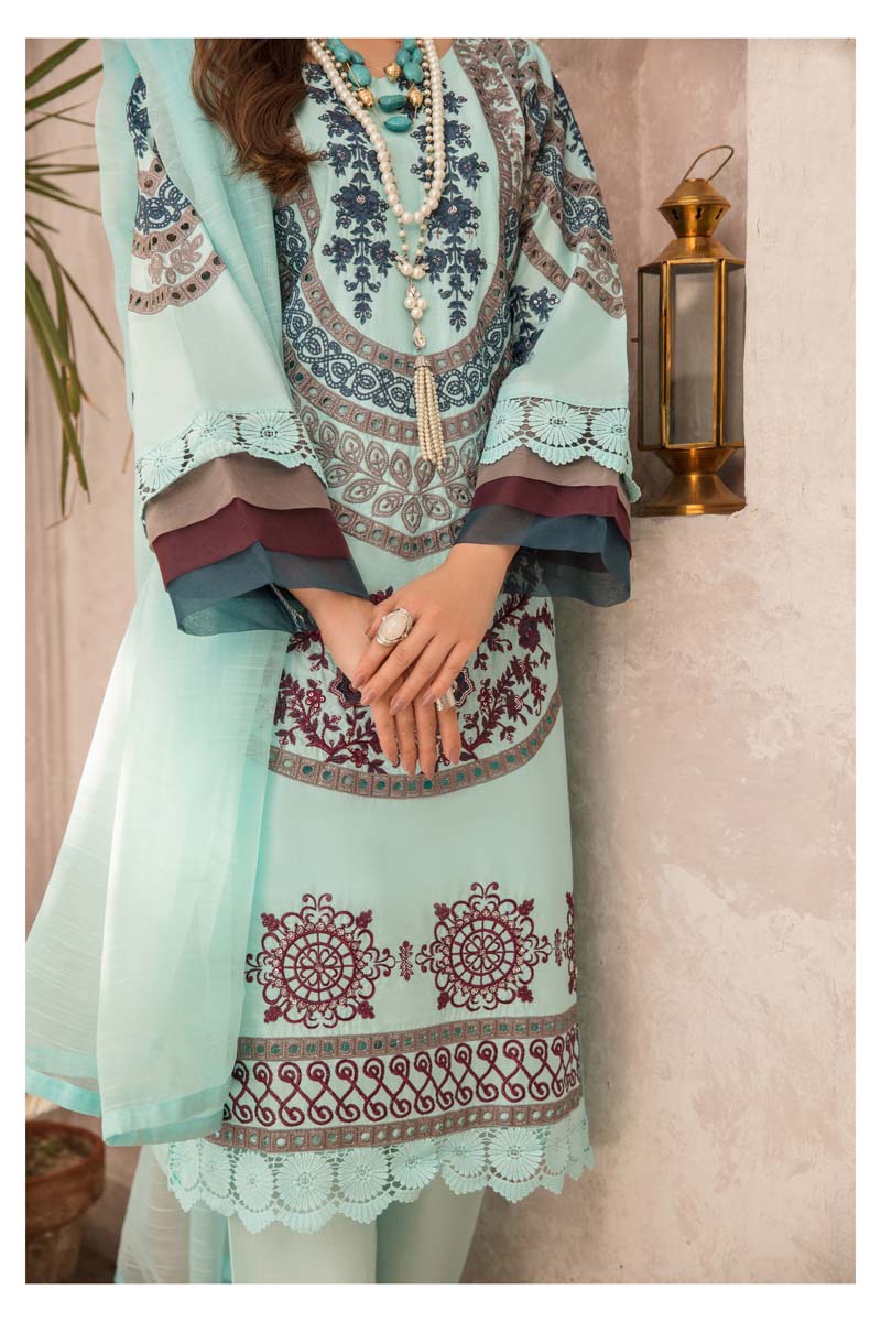 Desi Posh Ladies Mint Mummy & Me Eid Outfit - Desi Posh