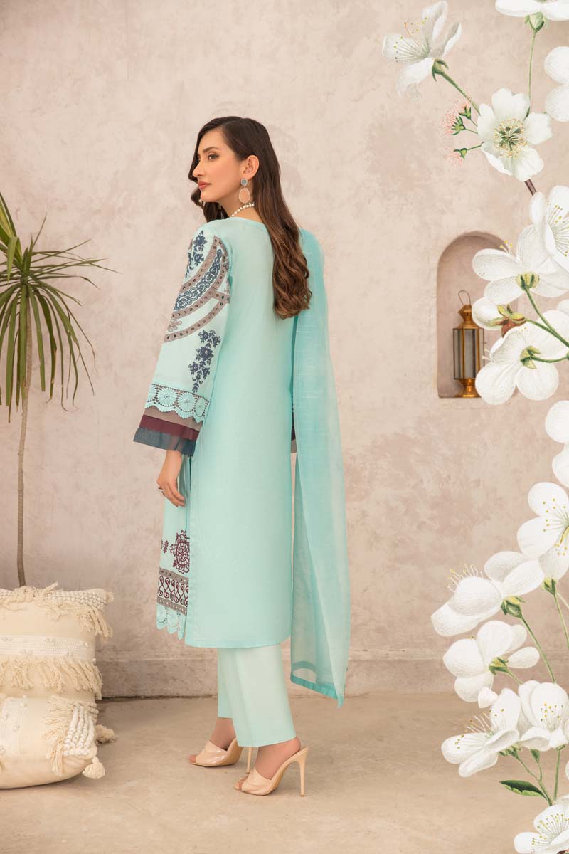 Desi Posh Ladies Mint Mummy & Me Eid Outfit - Desi Posh