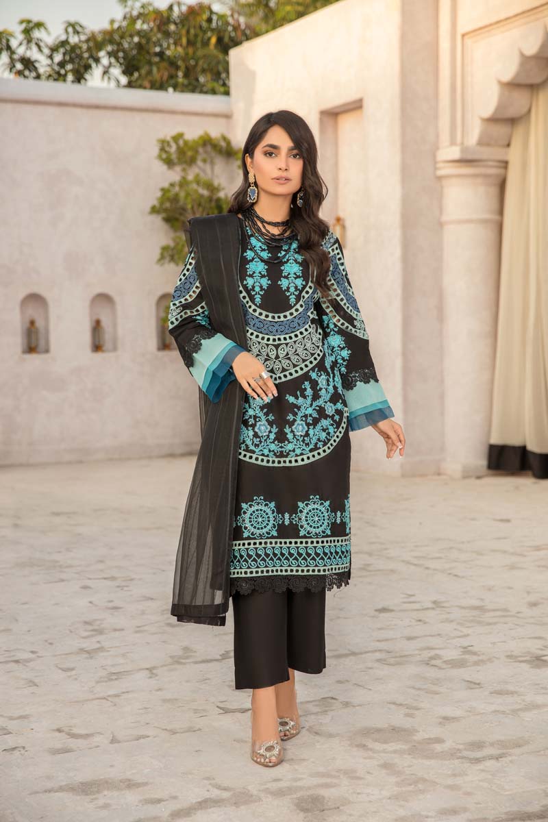 Desi Posh Ladies Black Mummy & Me Eid Outfit - Desi Posh