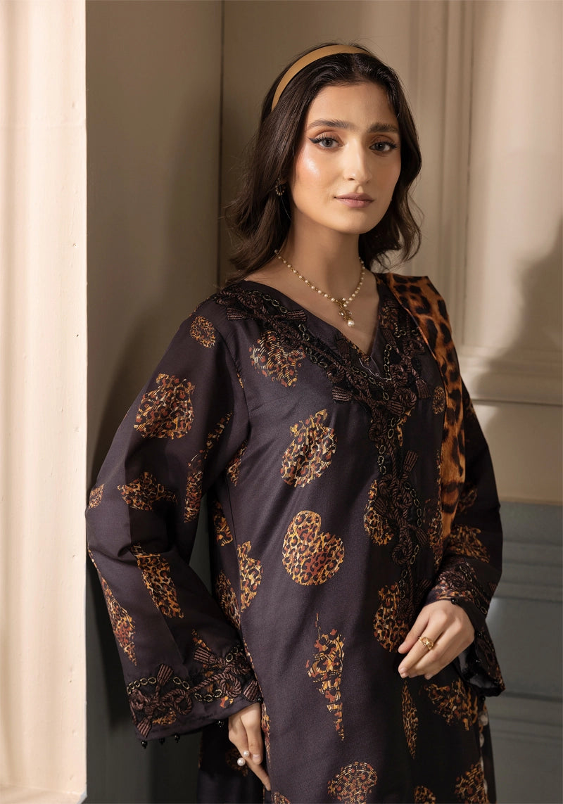 Maria B Inspired M.Prints 3 Piece Linen Outfit MPT-2510B