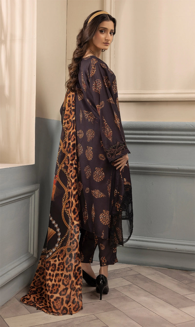 Maria B Inspired M.Prints 3 Piece Linen Outfit MPT-2510B