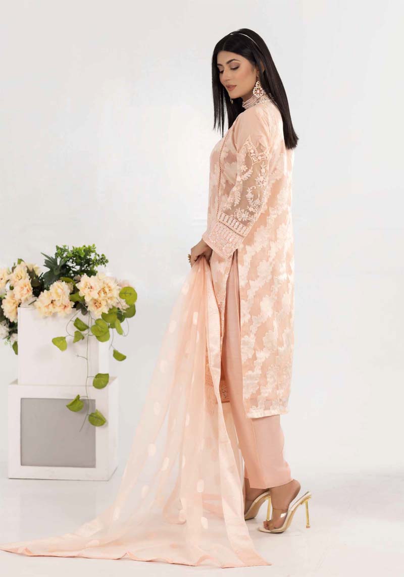 F-Brosia Ladies Peach Mummy & Me Outfit - Desi Posh