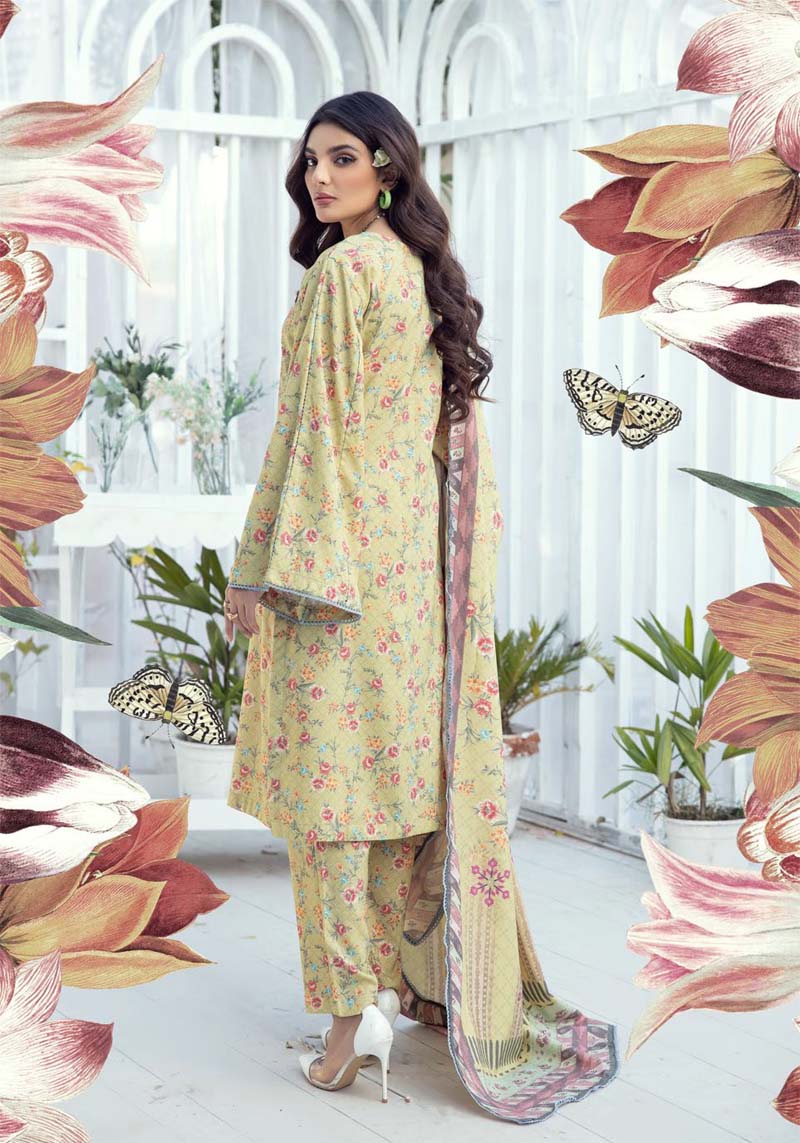 S Prints Dhanak 3 Piece Winter Outfit With Shawl LG03 - Desi Posh