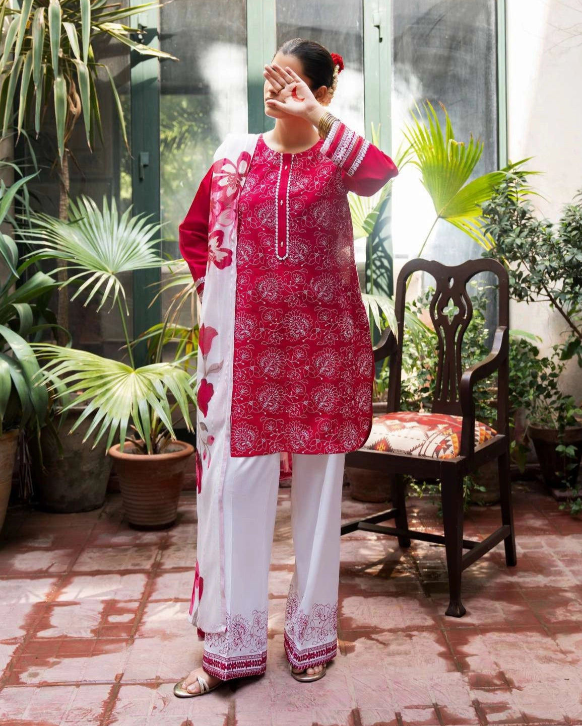 Sirf Tumhari Eid Special Pretty Pink Embroidered Suit - Desi Posh