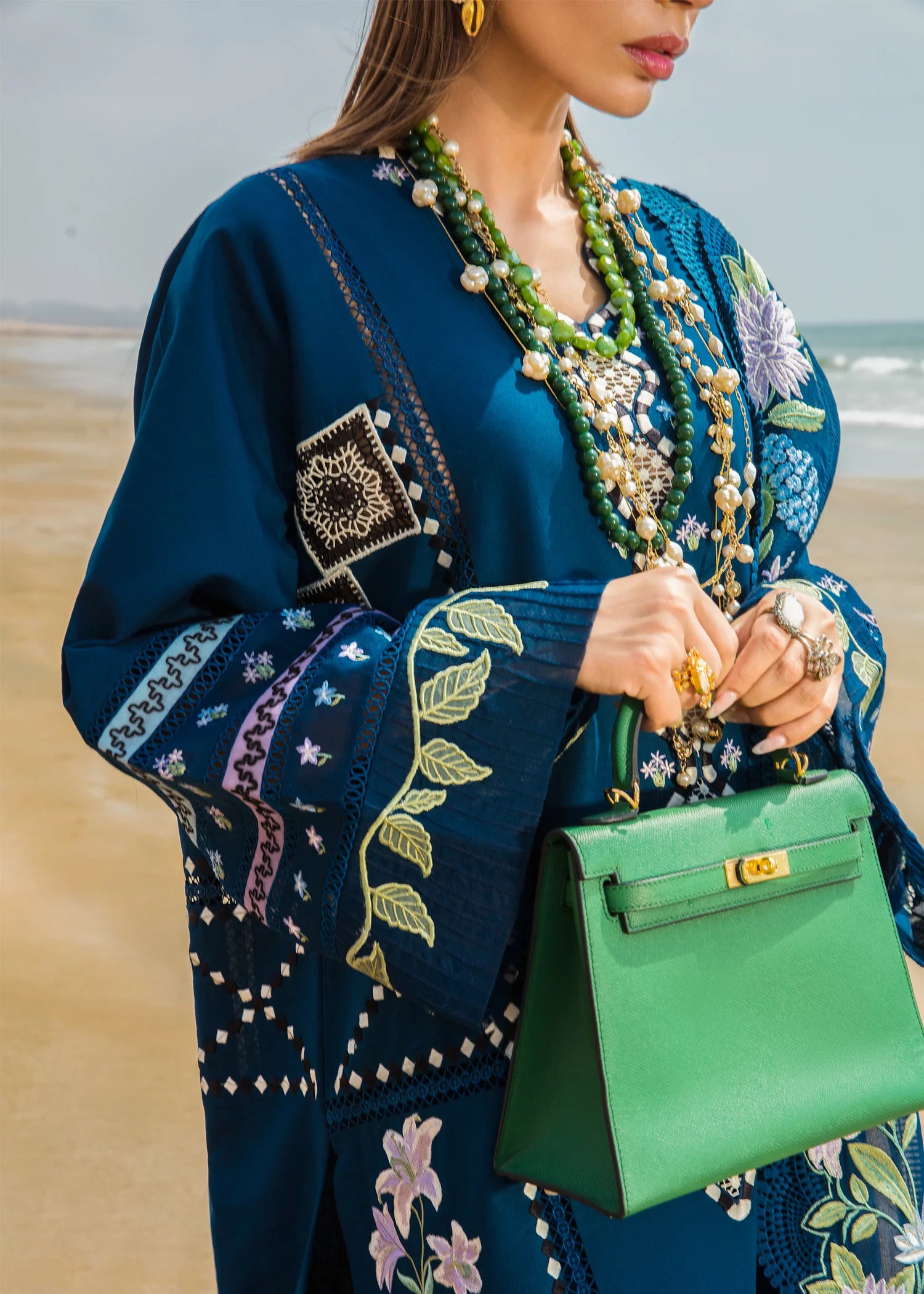Crimson Inspired Embroidered Lawn Bohemian Summer D7A 3 Piece Outfit - Desi Posh