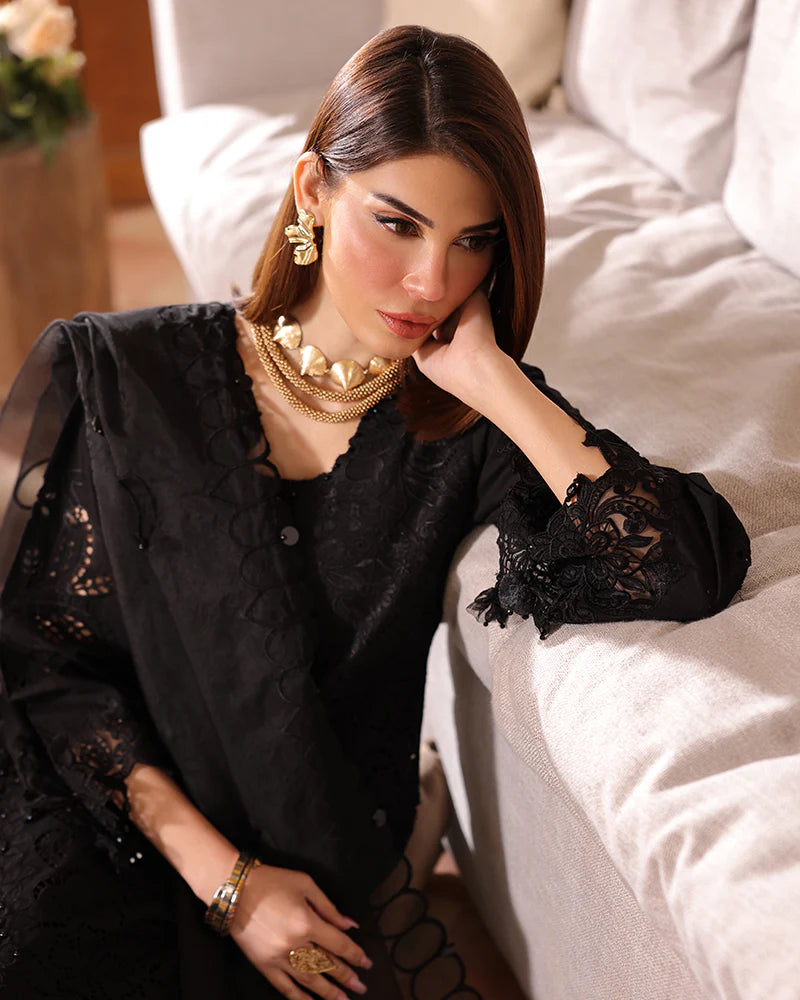 Ally's Mummy & Me Ladies Chikan Embroidered Eid Outfit AL985 - Desi Posh