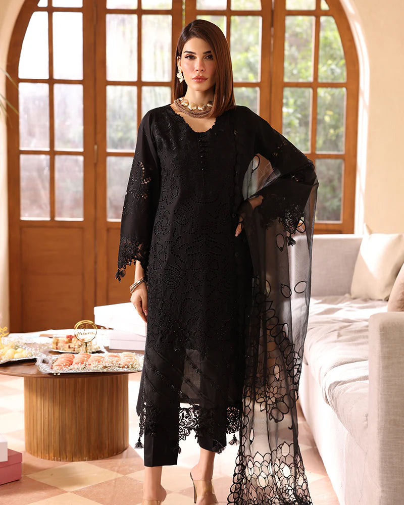 Ally's Mummy & Me Ladies Chikan Embroidered Eid Outfit AL985 - Desi Posh