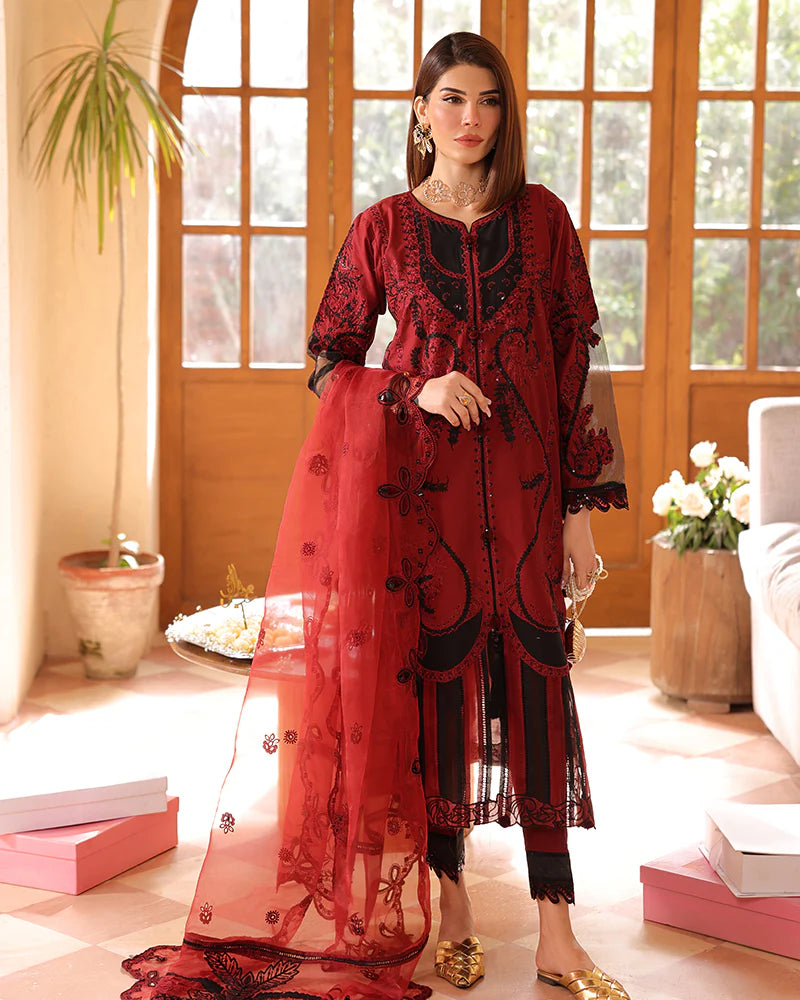 Ally's Mummy & Me Ladies Sequins Embroidered Eid Outfit AL986 - Desi Posh