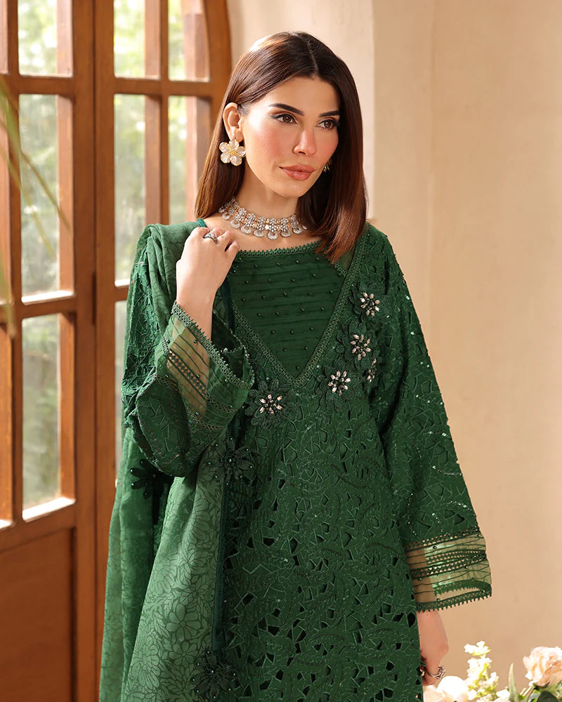 Ally's Mummy & Me Ladies Chikan Kari Embroidered Eid Outfit AL987 - Desi Posh