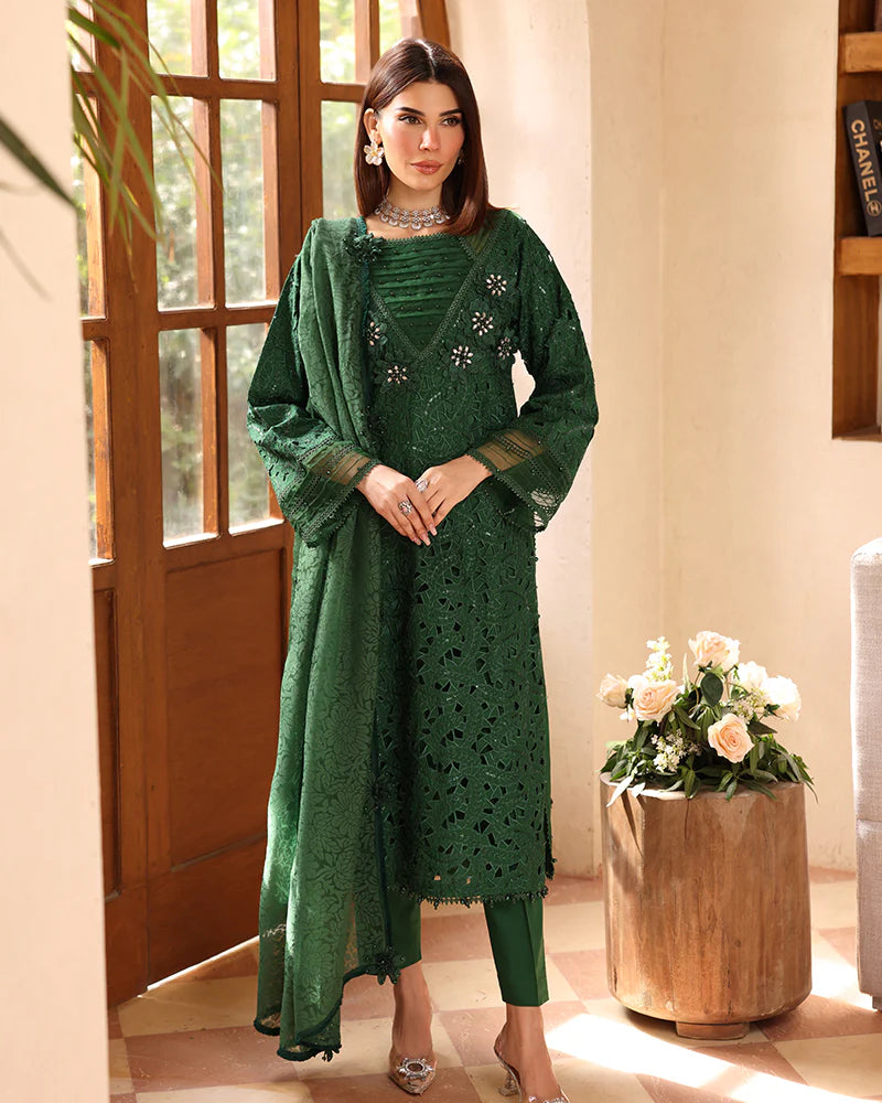 Ally's Mummy & Me Ladies Chikan Kari Embroidered Eid Outfit AL987 - Desi Posh