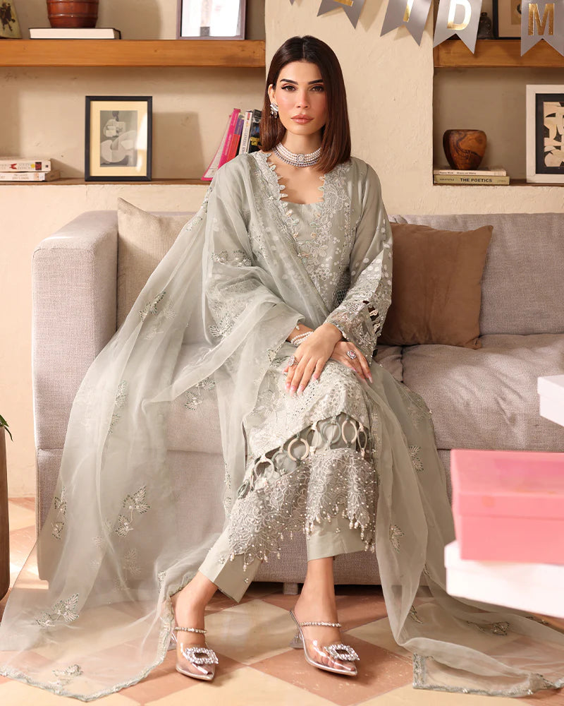 Ally's Mummy & Me Ladies Chikan Embroidered Eid Outfit AL990 - Desi Posh