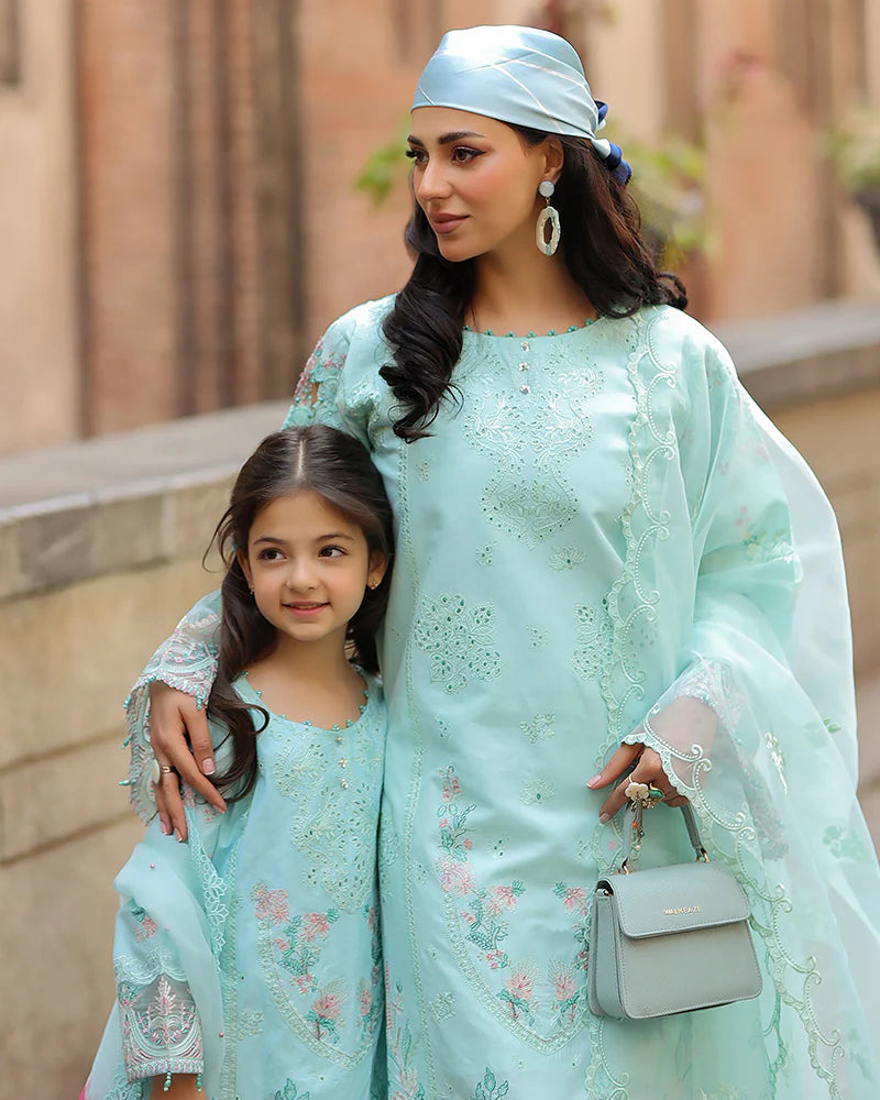 Ally's Mummy & Me Girls Chikan Kari Eid Outfit AL981K