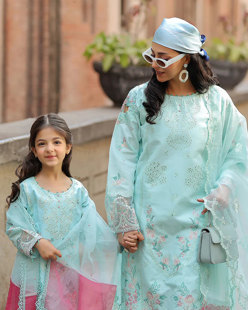 Ally's Mummy & Me Girls Chikan Kari Eid Outfit AL981K