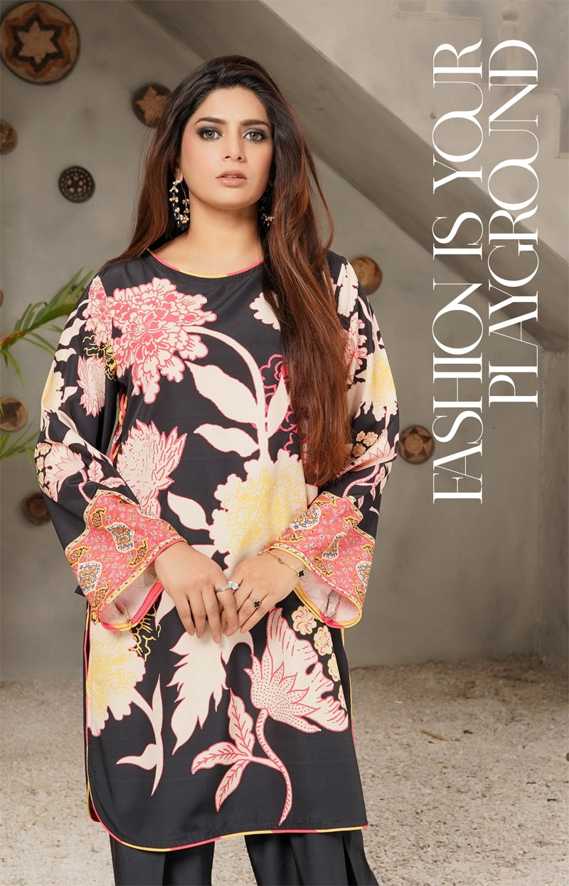 Maria B Inspired M.Prints 2 Piece Farshi Salwar Outfit