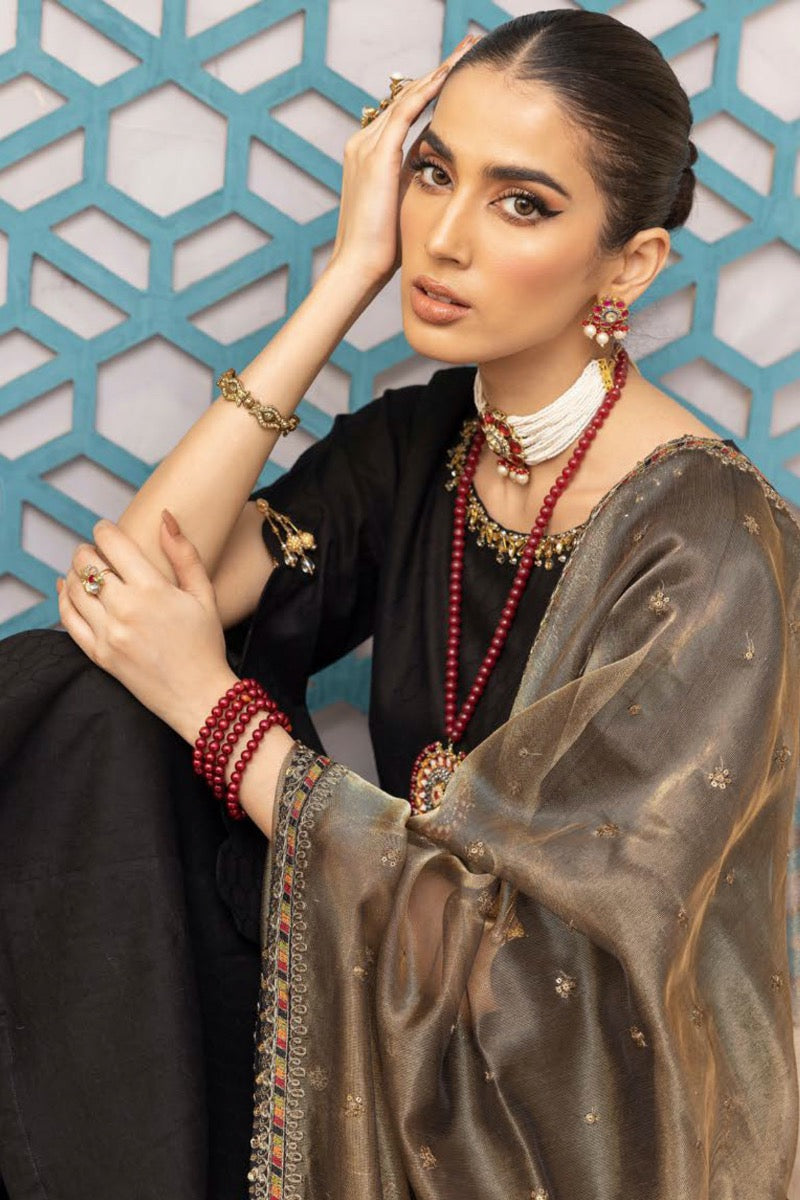 Ally's Mummy & Me Jacquard Ladies Sharara Eid Suit AL644 - Desi Posh