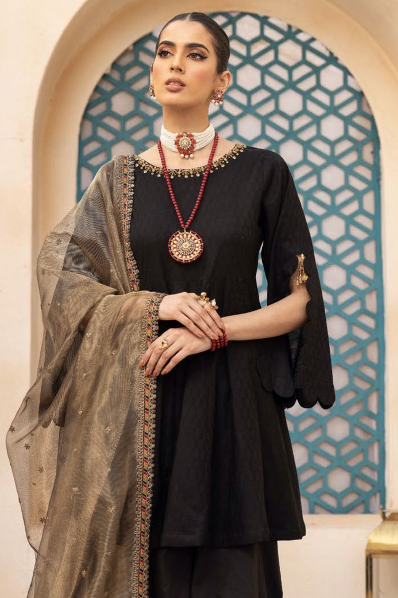 Ally's Mummy & Me Jacquard Ladies Sharara Eid Suit AL644 - Desi Posh