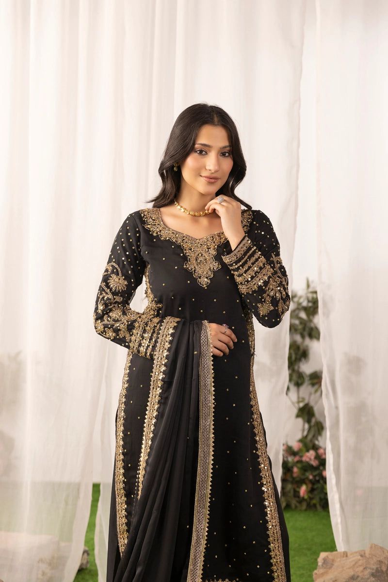 black golden dress pakistani Pakistani Anarkali Pishwas Southall UK Lajwanti Wedding Dresses