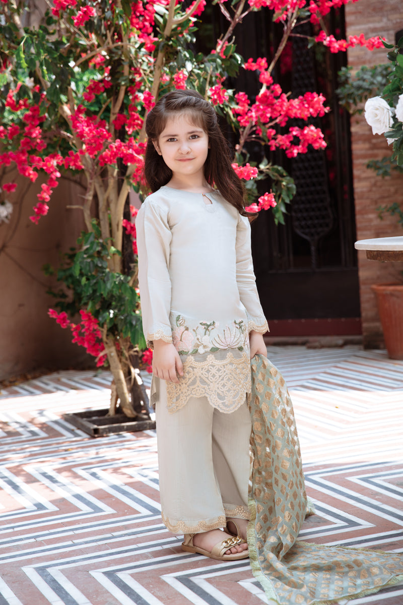 Ivana Luxury Silk Mummy & Me Kids Palazzo Outfit DV04K - Desi Posh