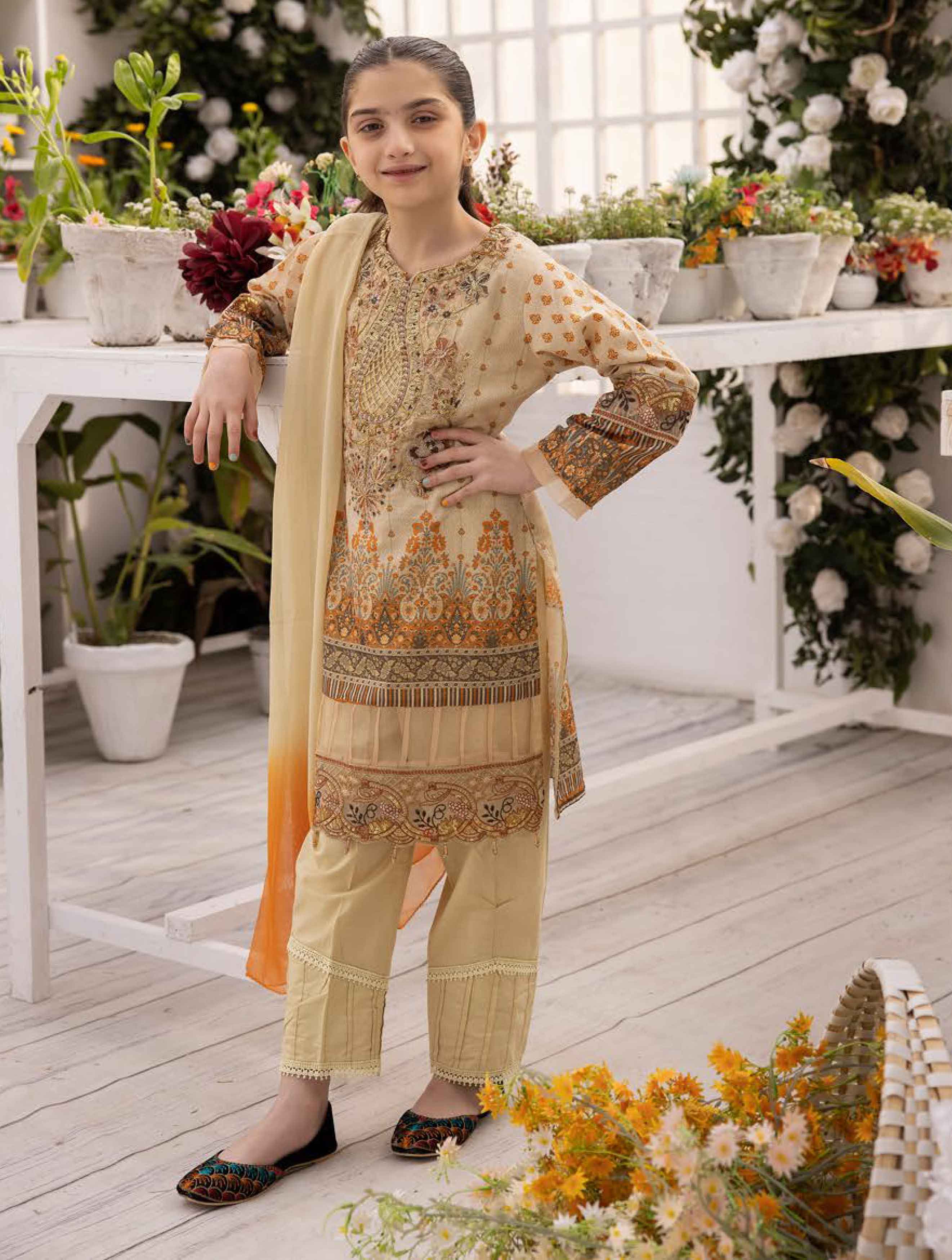 Allys Mother & Daughter Kids Suit AL547K - Desi Posh