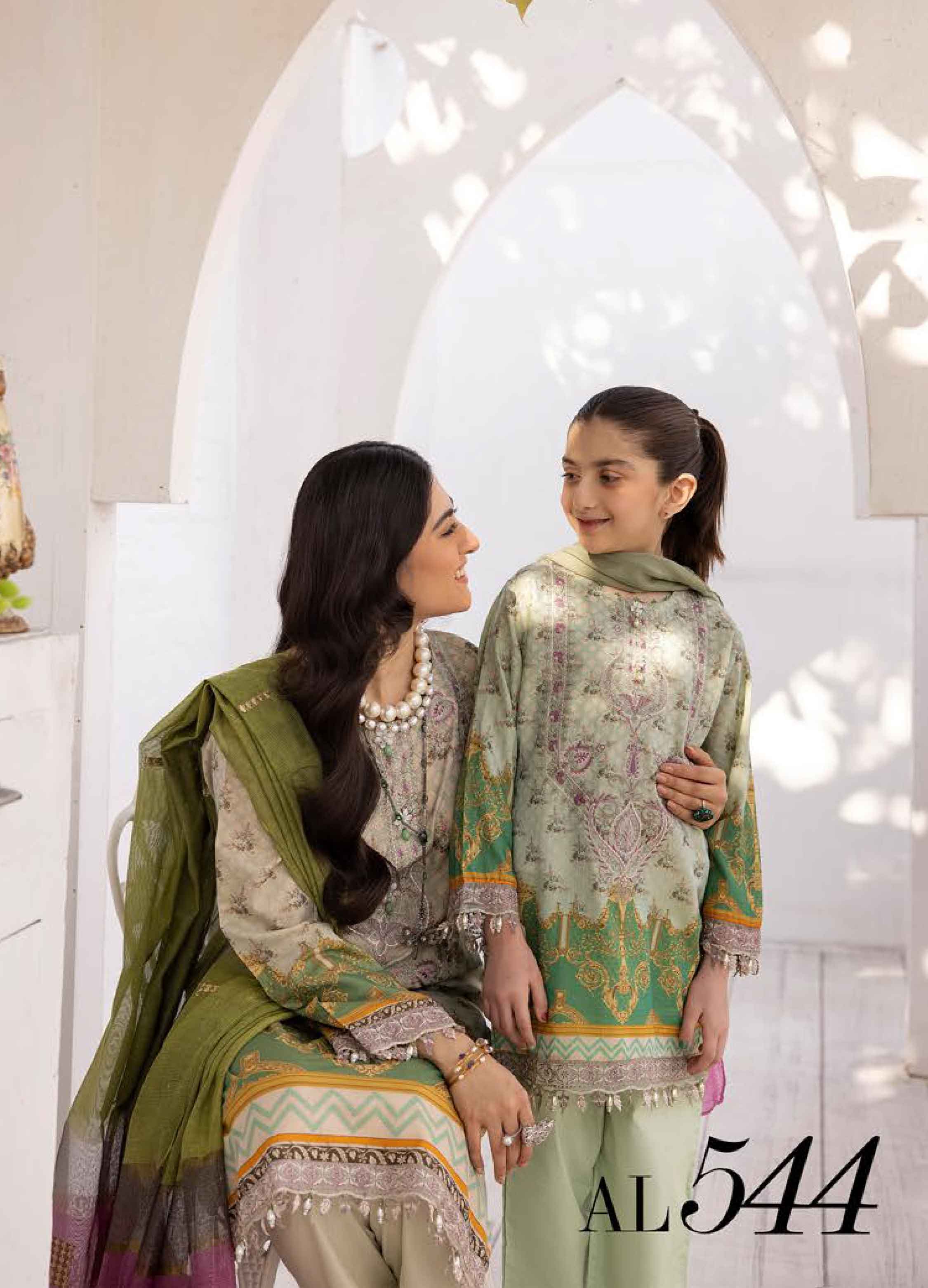 Allys Mother & Daughter Kids Suit AL544K - Desi Posh