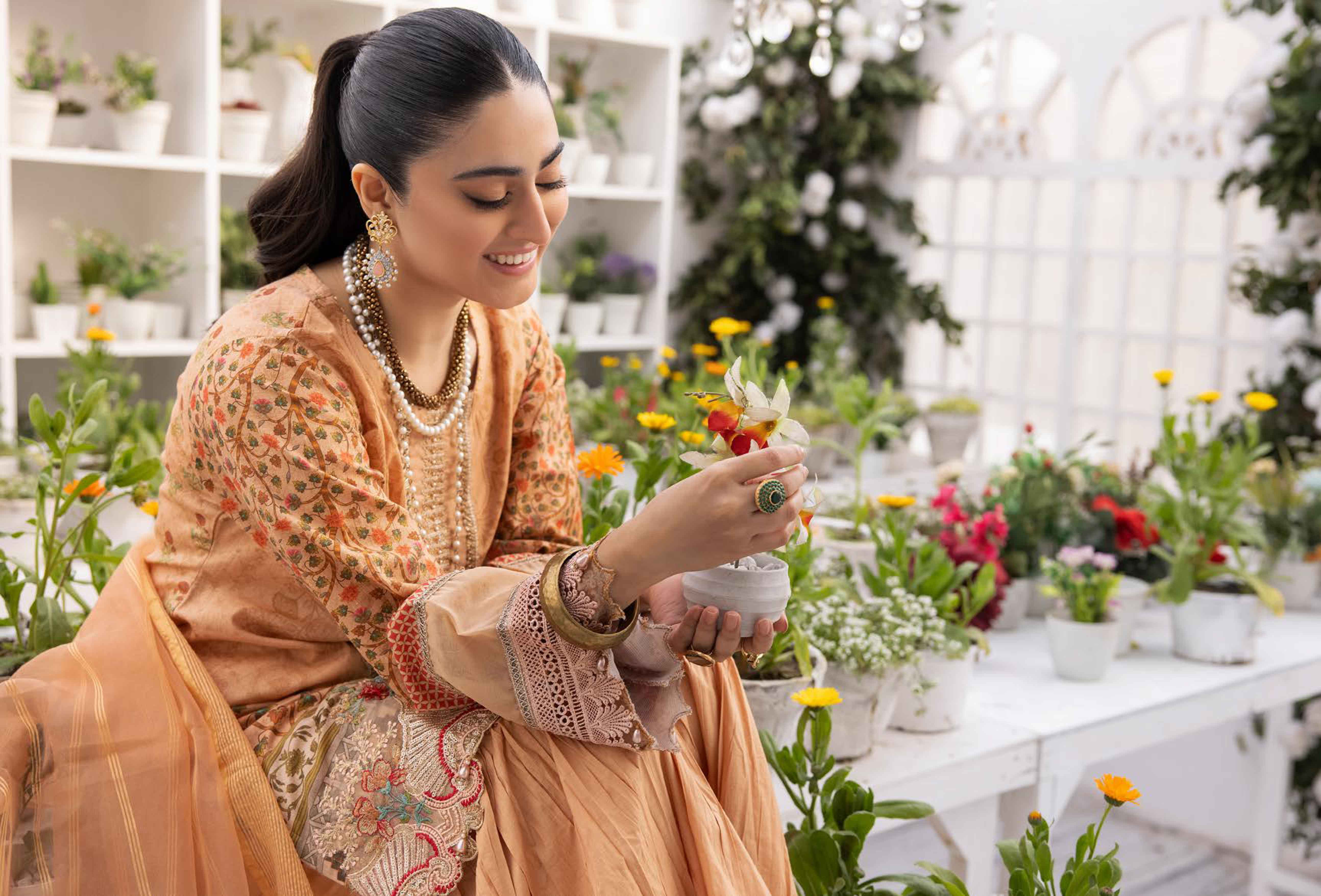Allys Mother & Daughter Gharara suit with Net Dupatta AL543 - Desi Posh
