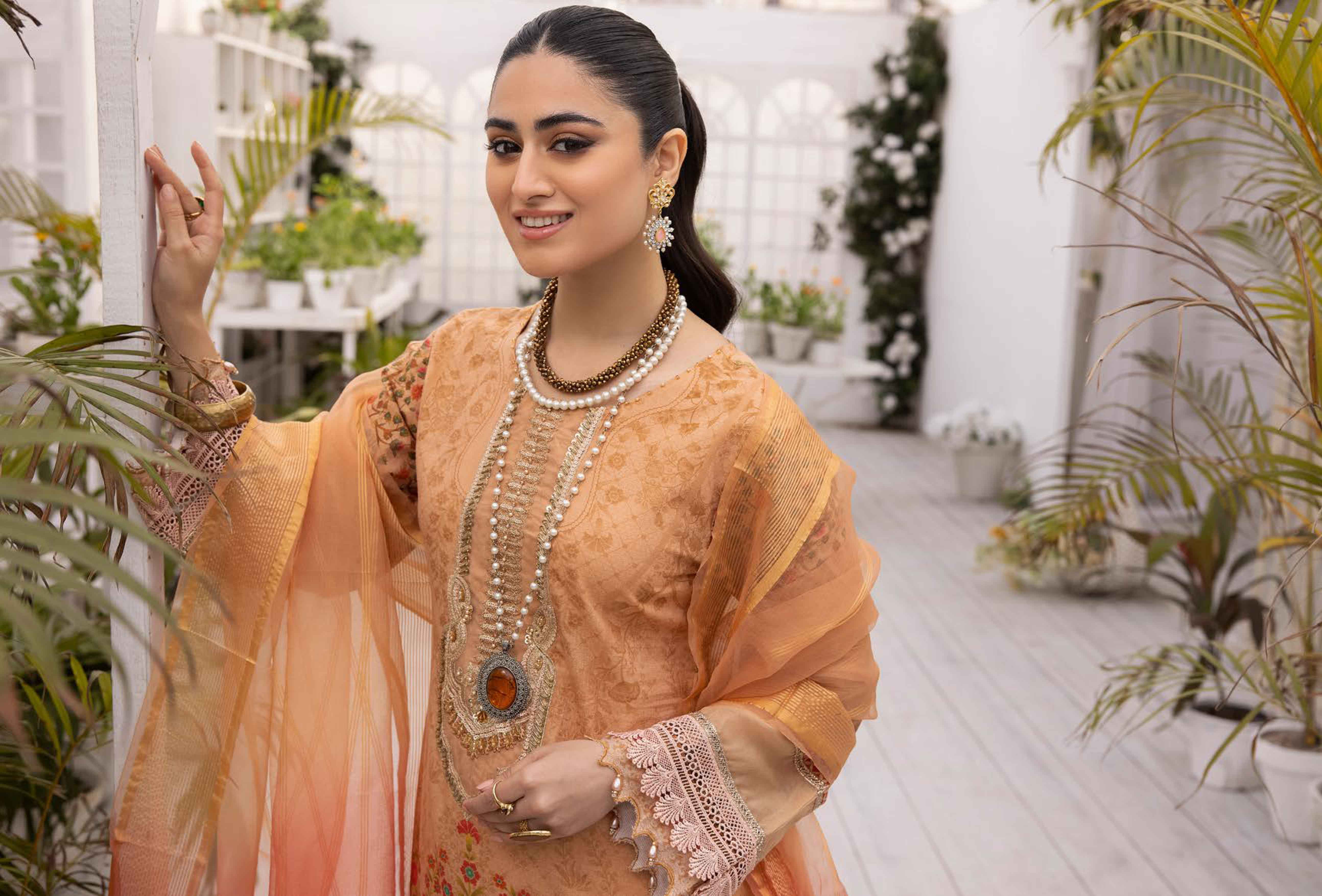 Allys Mother & Daughter Gharara suit with Net Dupatta AL543 - Desi Posh
