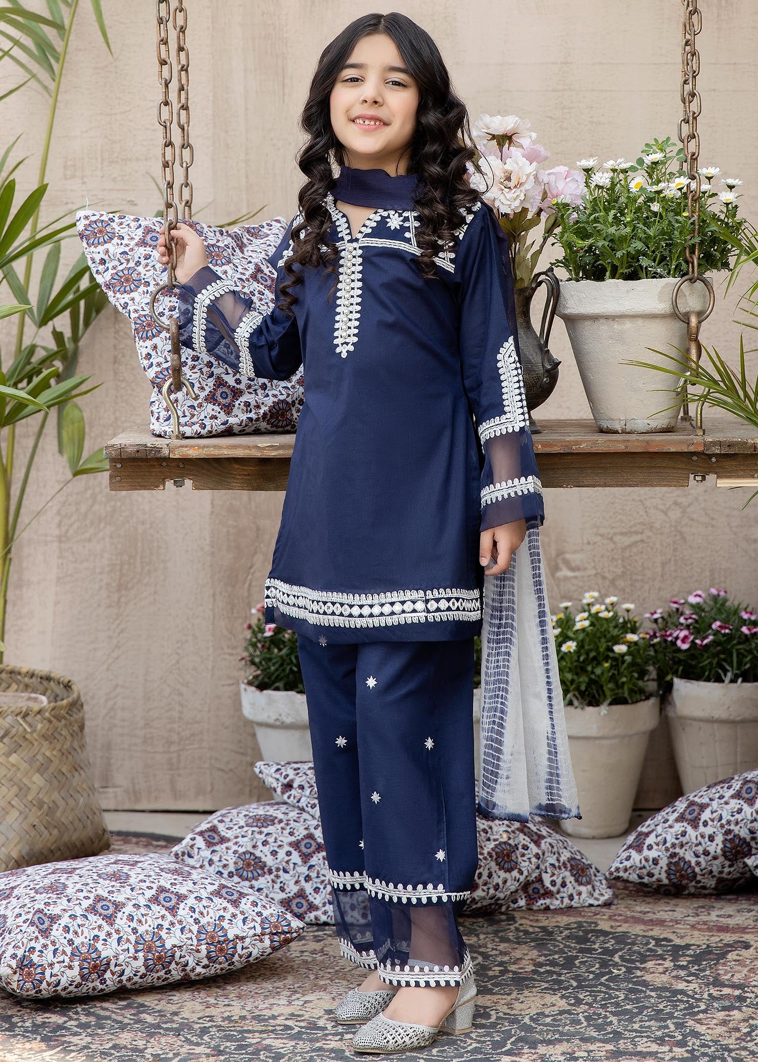 Ally's Mummy & Me Girls Eid Suit AL589K - Desi Posh