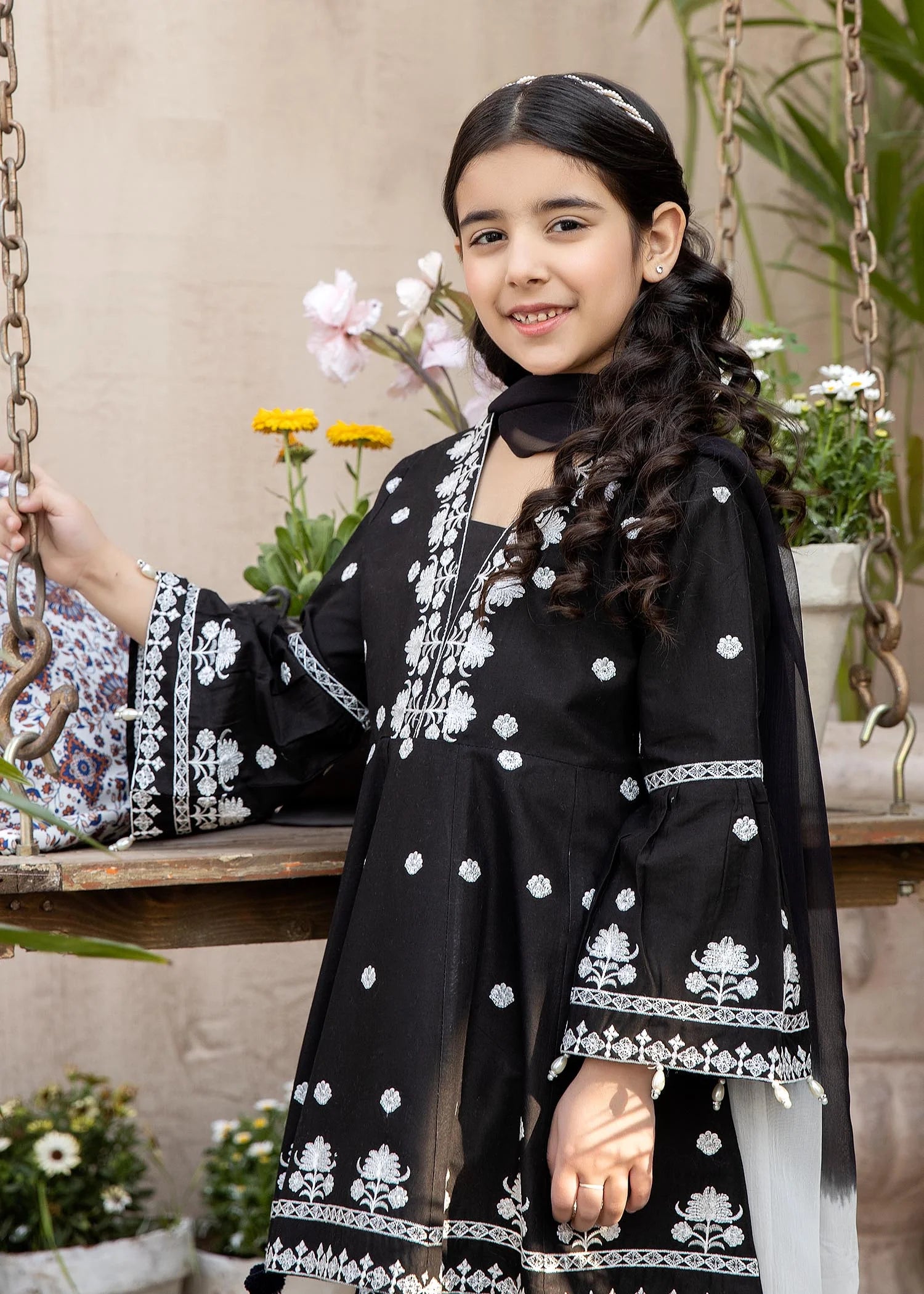 Ally's Mummy & Me Girls Peplum Eid Suit AL621K - Desi Posh