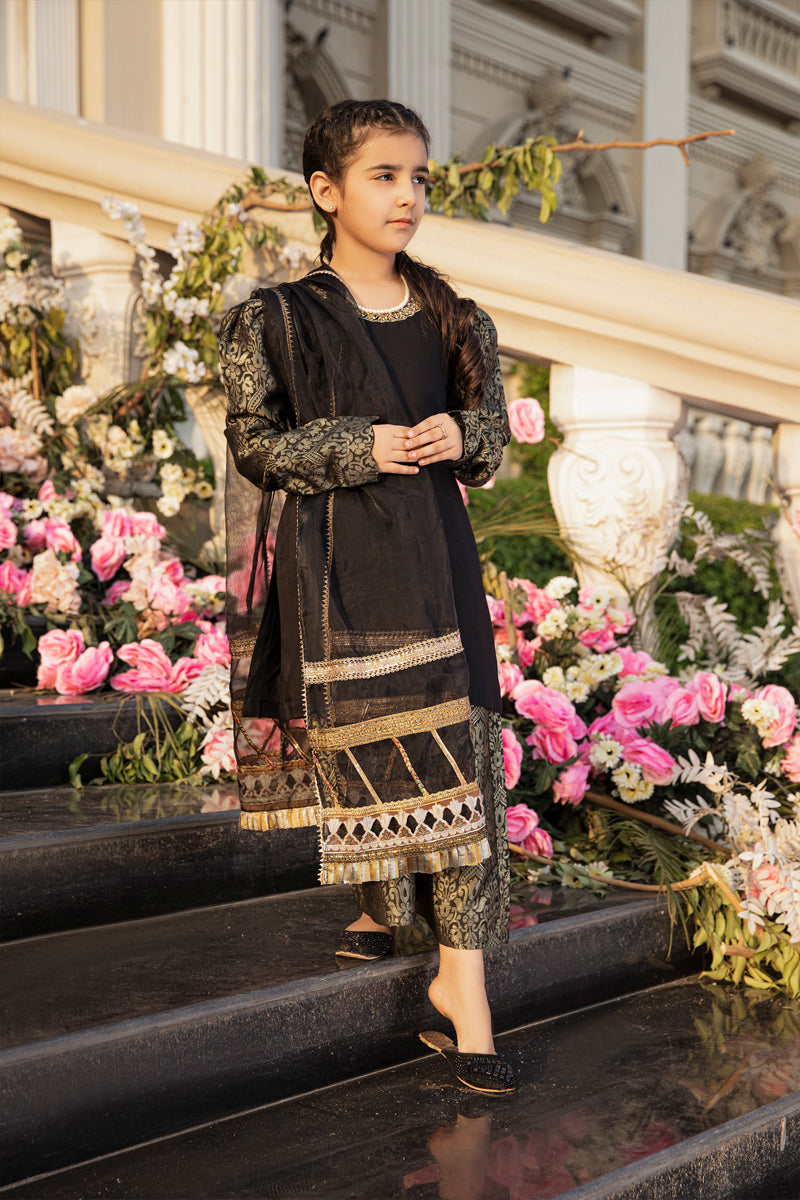 Ivana Luxury Silk Mummy & Me Girls Palazzo Outfit 2366K - Desi Posh