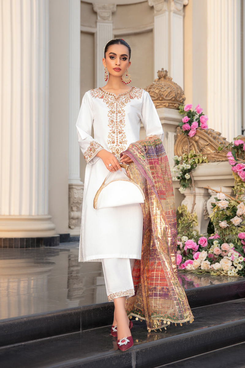 Ivana Luxury Silk Mummy & Me Ladies Eid Suit 2365W - Desi Posh