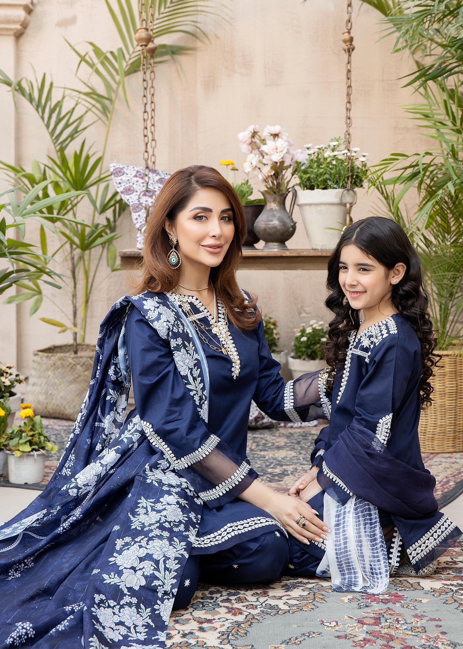 Ally's Mummy & Me Girls Eid Suit AL589K - Desi Posh