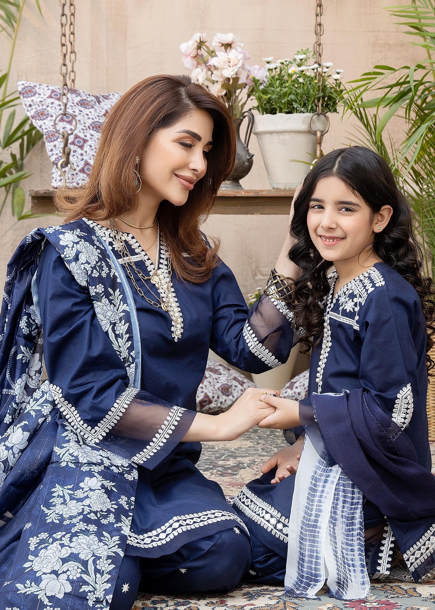 Ally's Mummy & Me Girls Eid Suit AL589K - Desi Posh