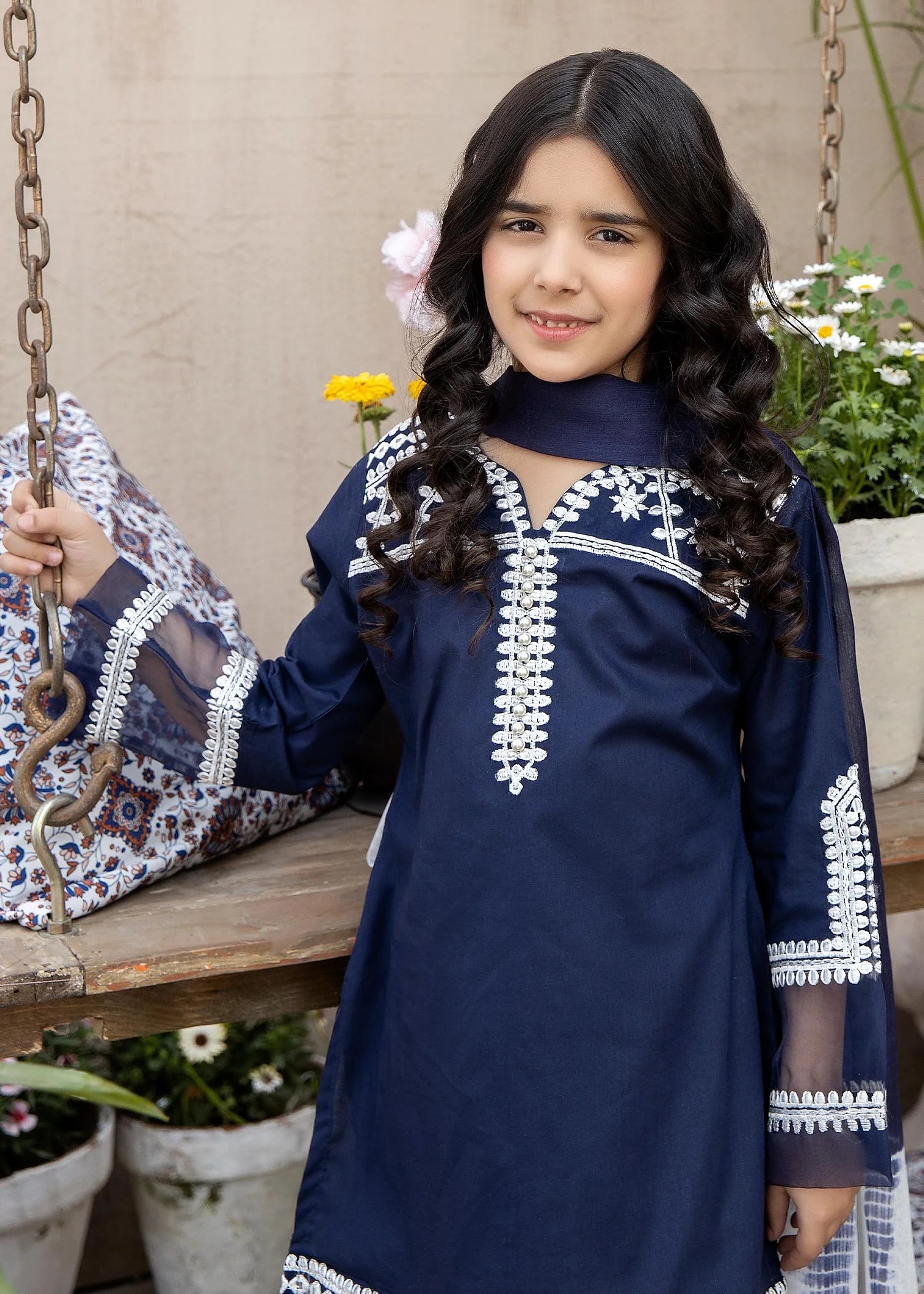 Ally's Mummy & Me Girls Eid Suit AL589K - Desi Posh