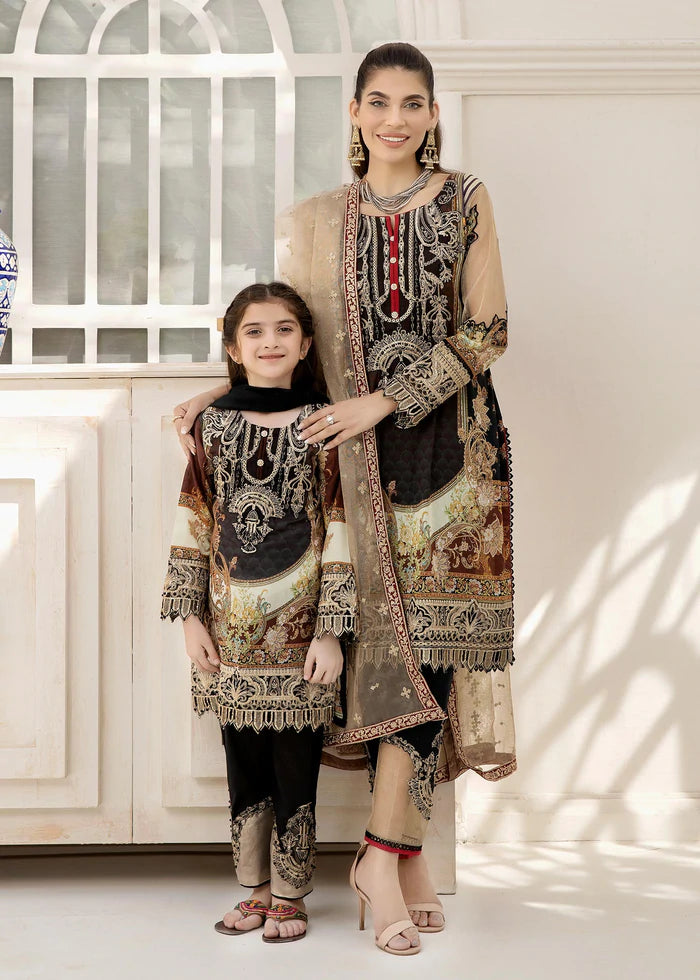 Ally's Mummy & Me Ready Made Girls Eid Suit AL453K DesiP 