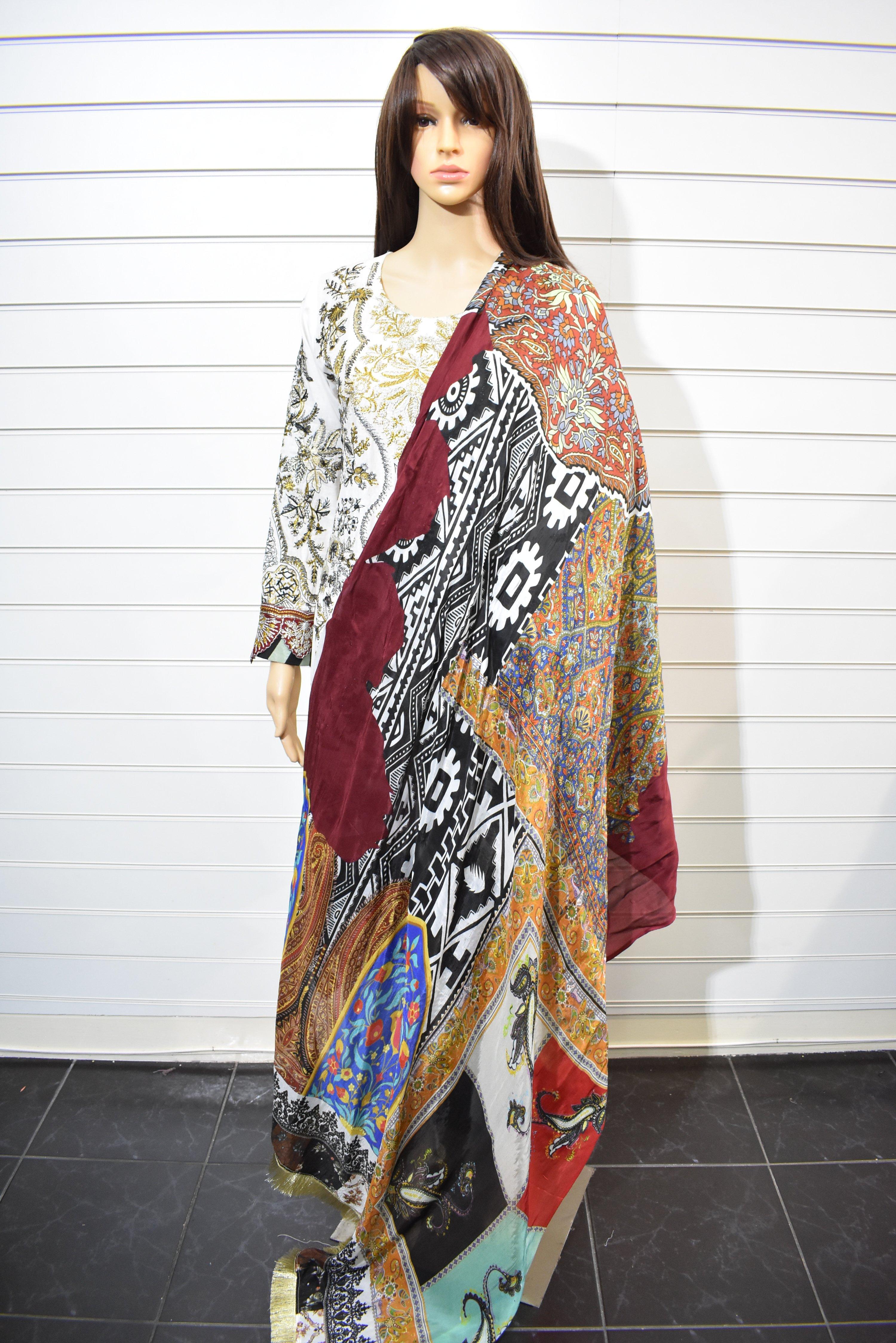Silk dupatta