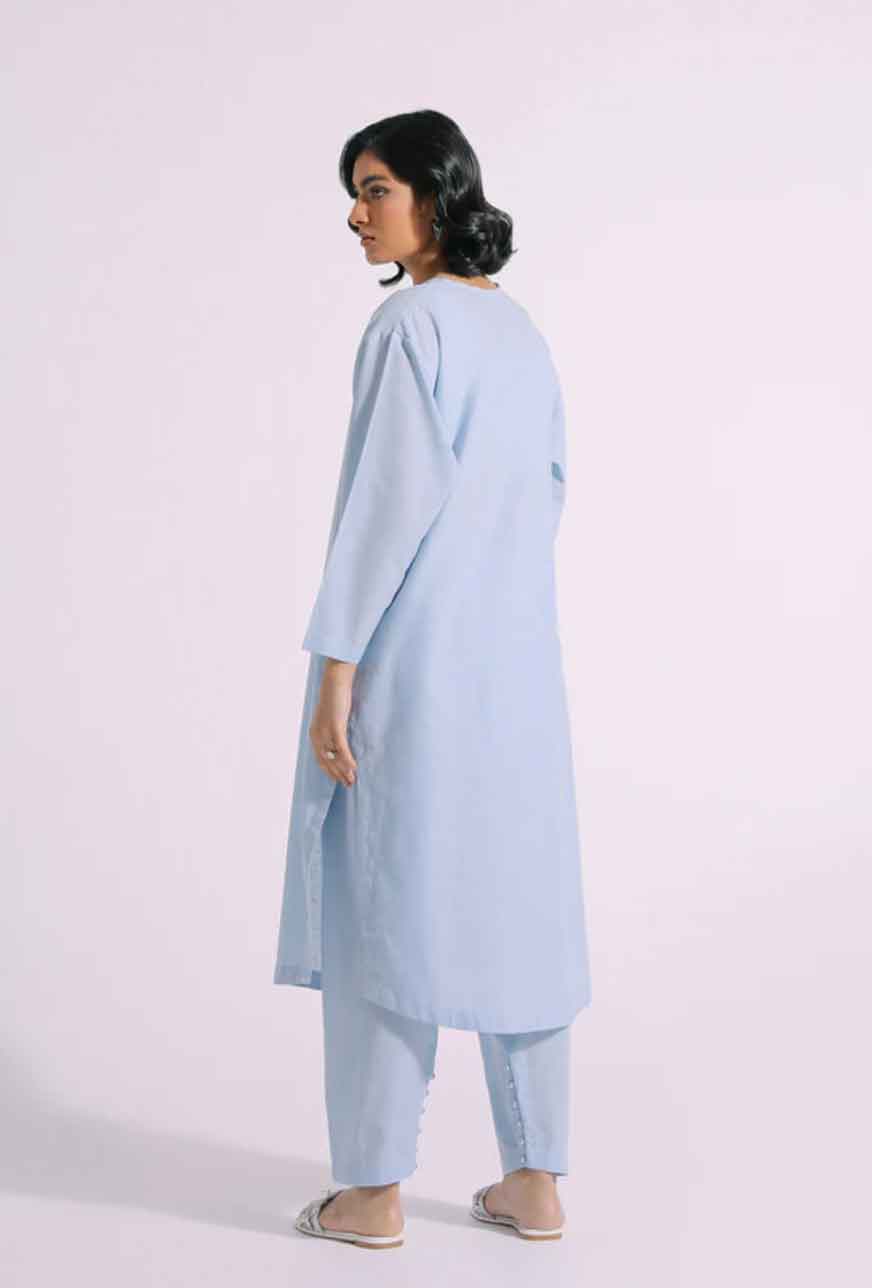 Ethnic PK Designer Powder Blue Solid Suit E0103 - Desi Posh